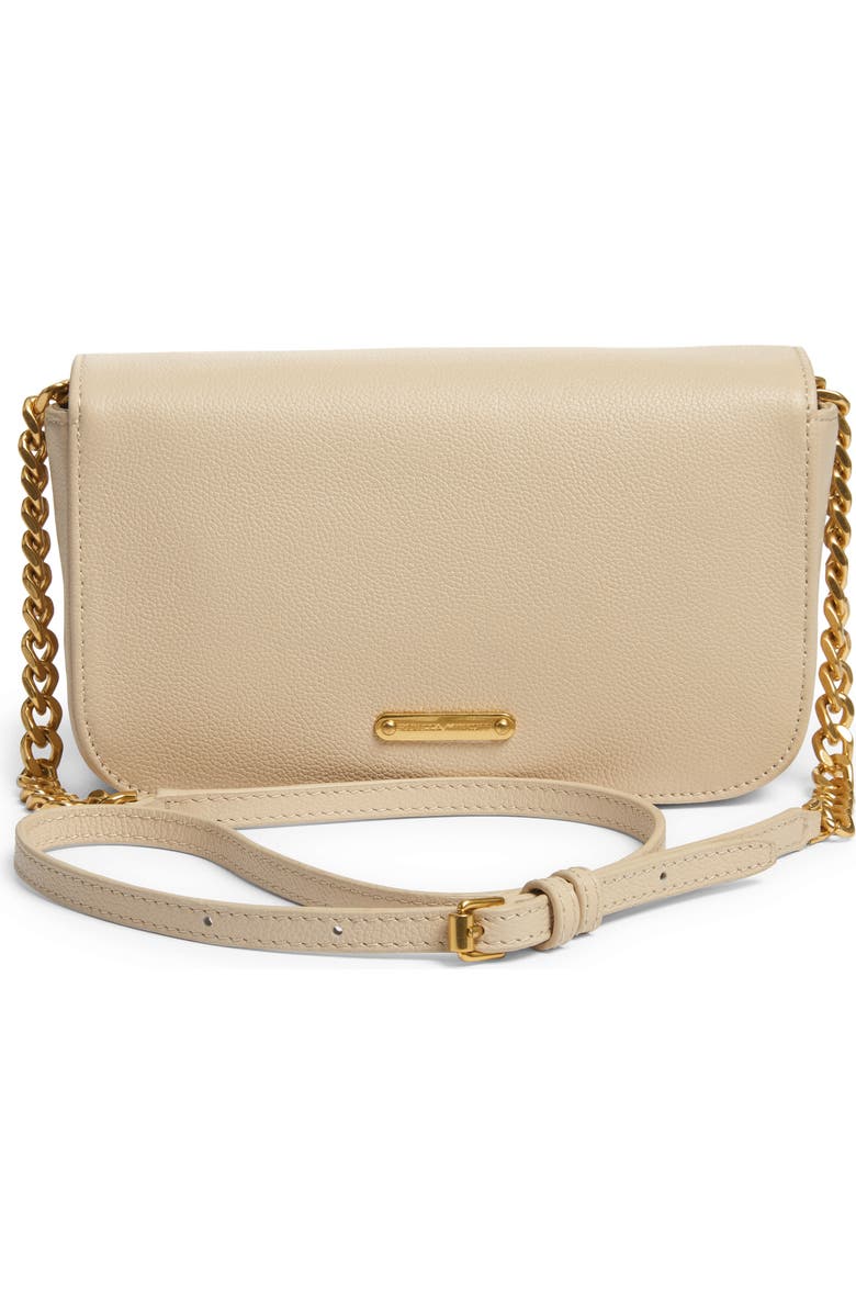 Rebecca Minkoff Amour Leather Crossbody Bag, Alternate, color, Latte