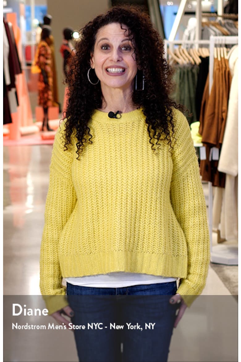 Mix Media Fit & Flare Sweater Dress video