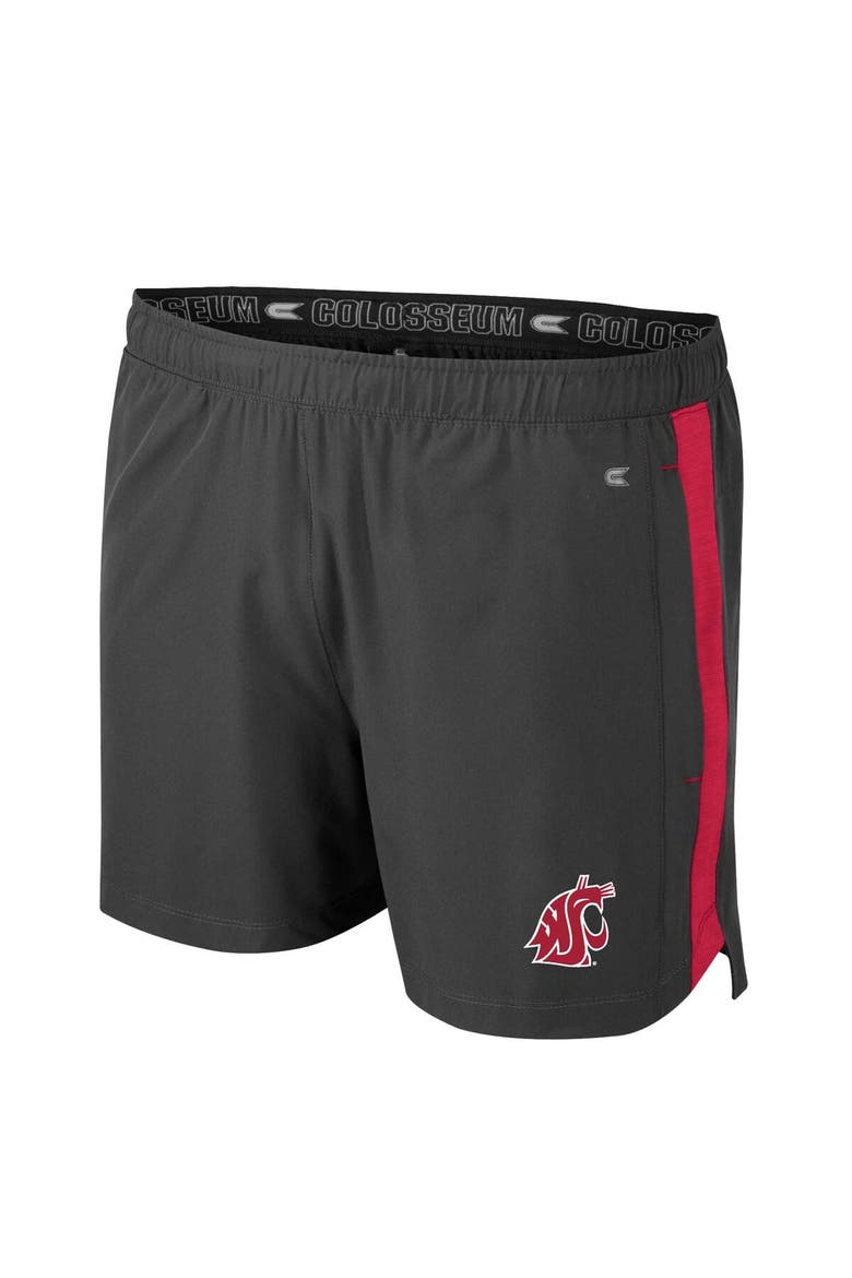 Men's Colosseum Charcoal Washington State Cougars Langmore Shorts, Alternate, color, Charcoal