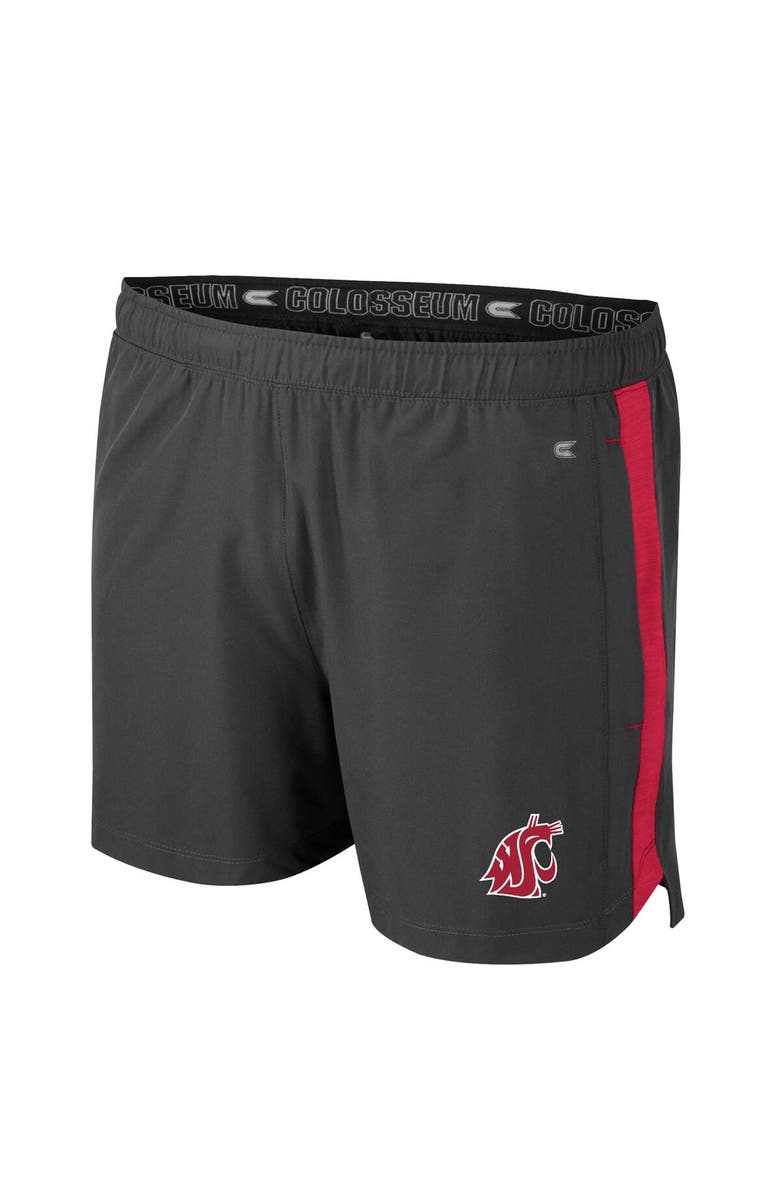COLOSSEUM Men's Colosseum Charcoal Washington State Cougars Langmore Shorts, Alternate, color,