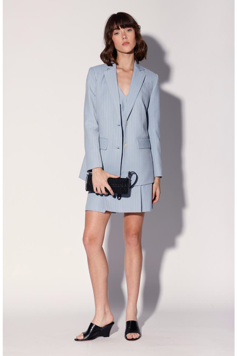 Shannon Blazer Jacket, Alternate, color, STONE PINSTRIPE