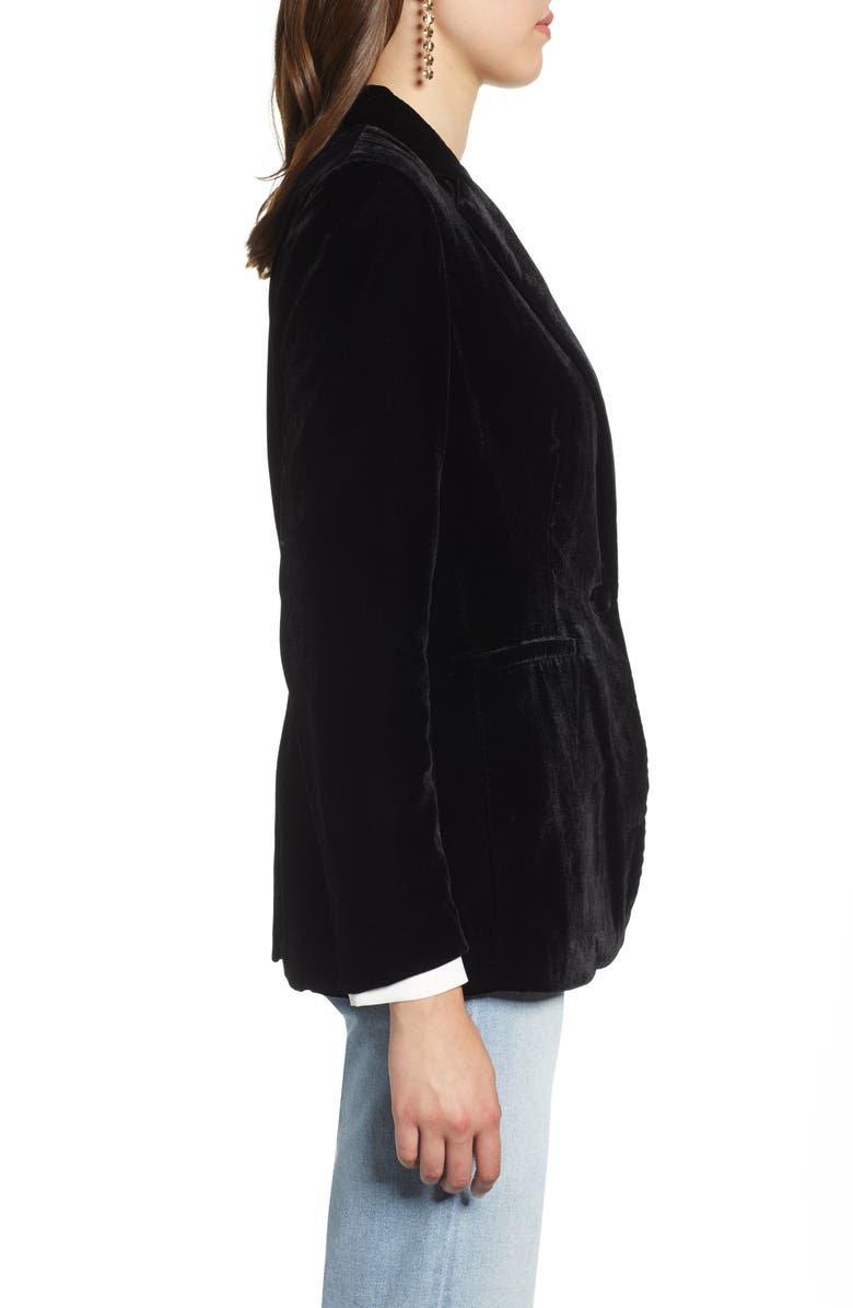 Halogen<sup>®</sup> Velvet Blazer, Alternate, color, 