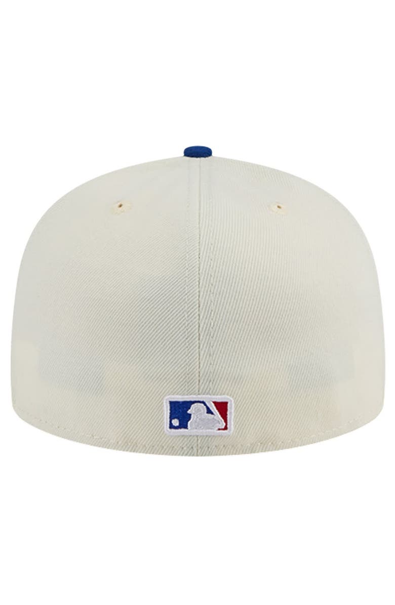 New Era Men's New Era Cream Chicago Cubs Evergreen Chrome 59FIFTY Fitted Hat, Alternate, color, 