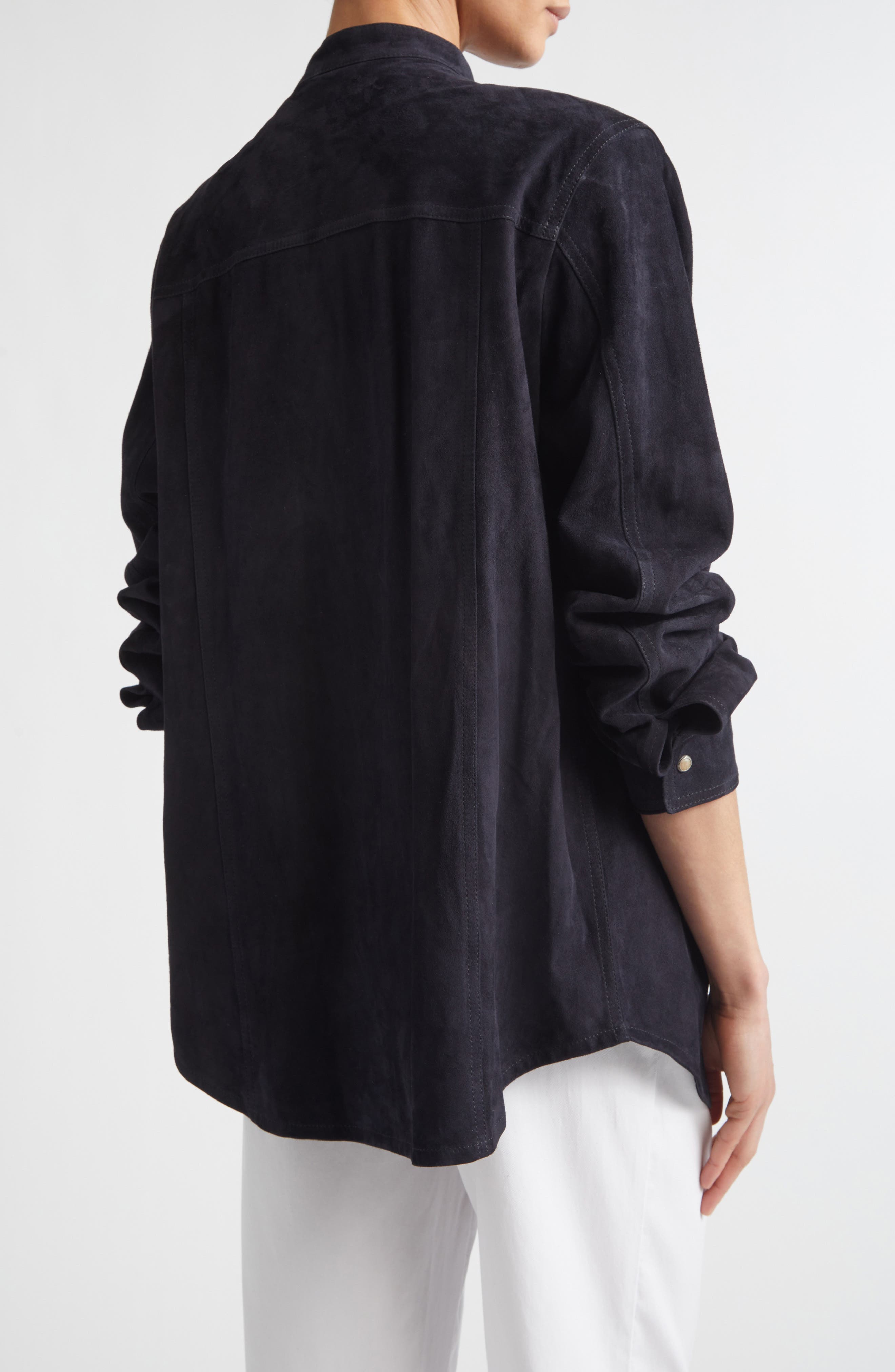 Lambskin Suede Overshirt - image 4