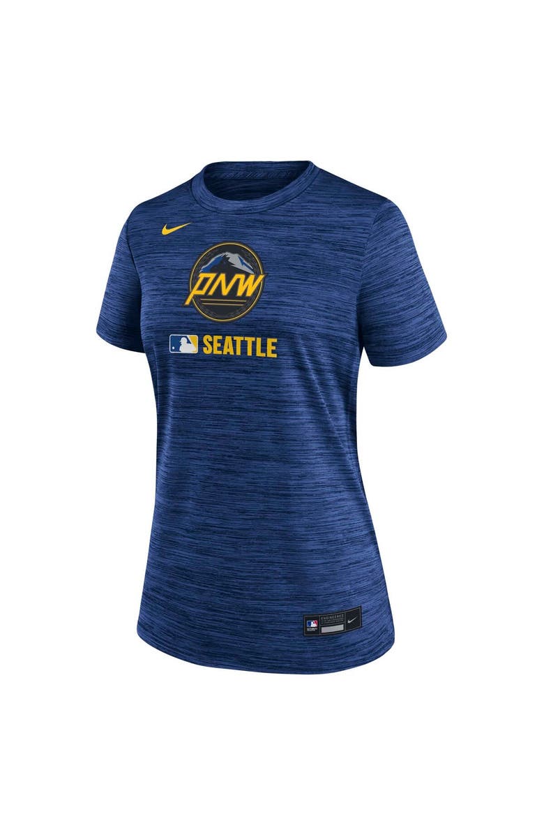 Nike Women's Nike Navy Seattle Mariners Authentic Collection City Connect Velocity Performance T-Shirt, Alternate, color, Navy