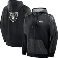 FANATICS Men's Fanatics Black Las Vegas Raiders Checkdown Pass Full-Zip Hoodie