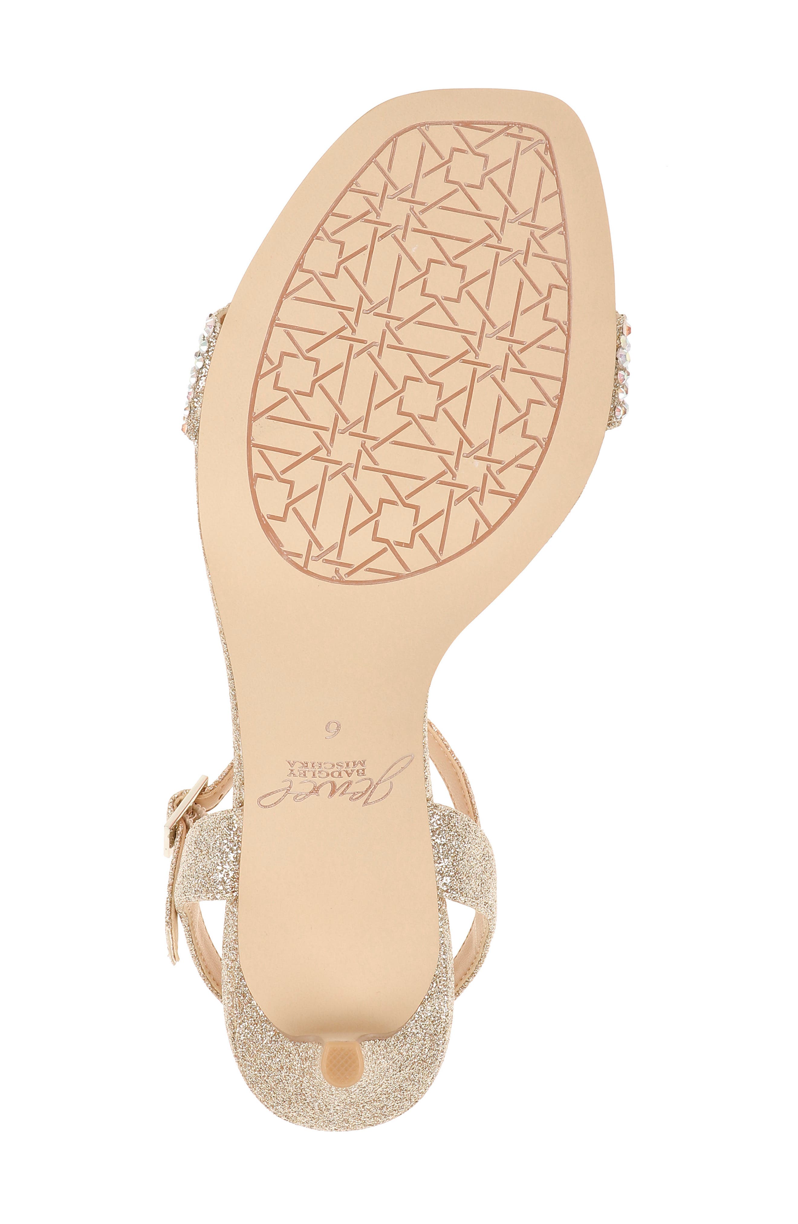 Natasha Crystal Embellished Sandal, Alternate, color, LIGHT GOLD/ IRIDESCENT