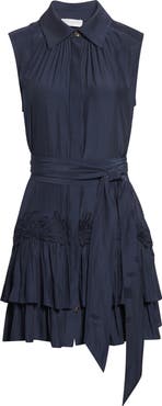 Ramy Brook Edelina Sleeveless Tiered Minidress