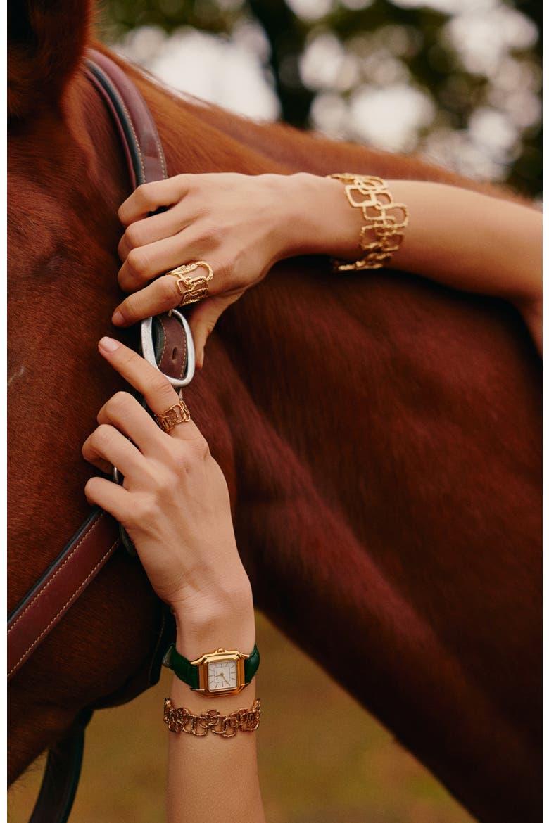 Roman Arc Golden Ring, Alternate, color, Gold
