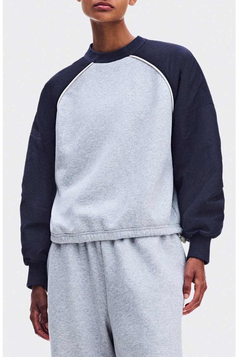 x Zendaya Oversize Crewneck Sweatshirt, Main, color, INKWELL/ ALLOY HEAT