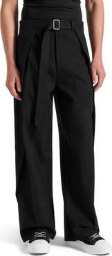 Manière De Voir Charles Wide Fit Wrap Leg Tailored Trousers