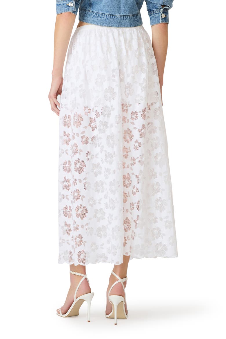 Anaisa Lace Maxi Skirt, Alternate, color, WHITE