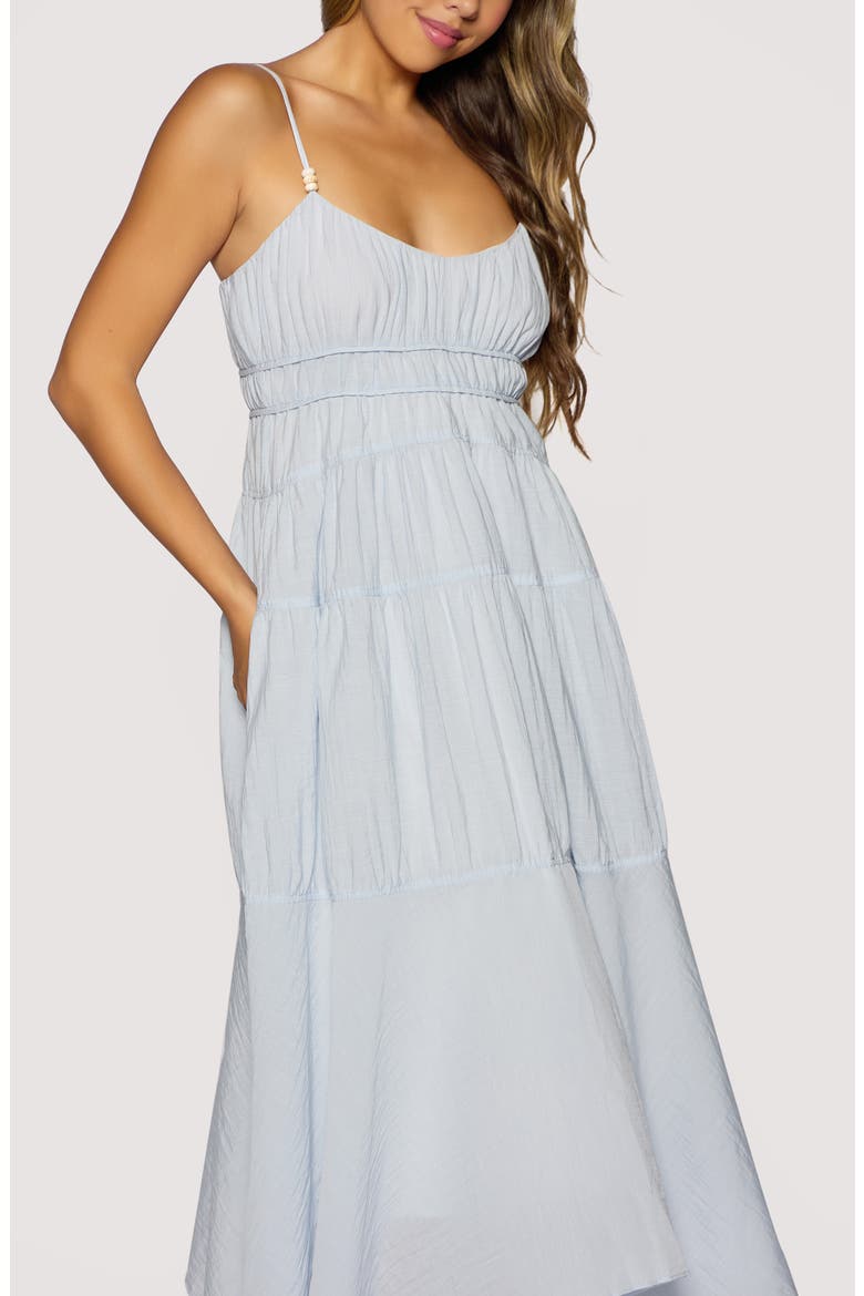 Oasis Handkerchief Hem Maxi Dress, Alternate, color, LIGHT BLUE