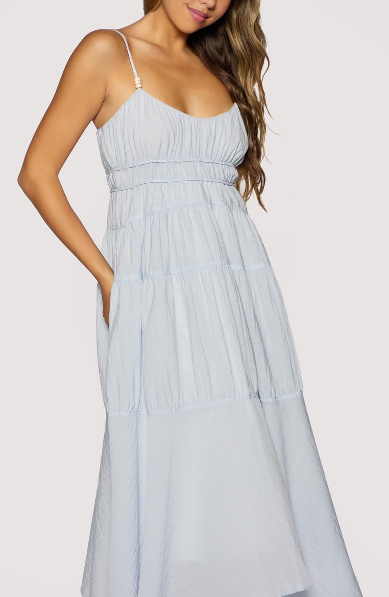 Lost + Wander Oasis Handkerchief Hem Maxi Dress, Alternate, color, Light Blue