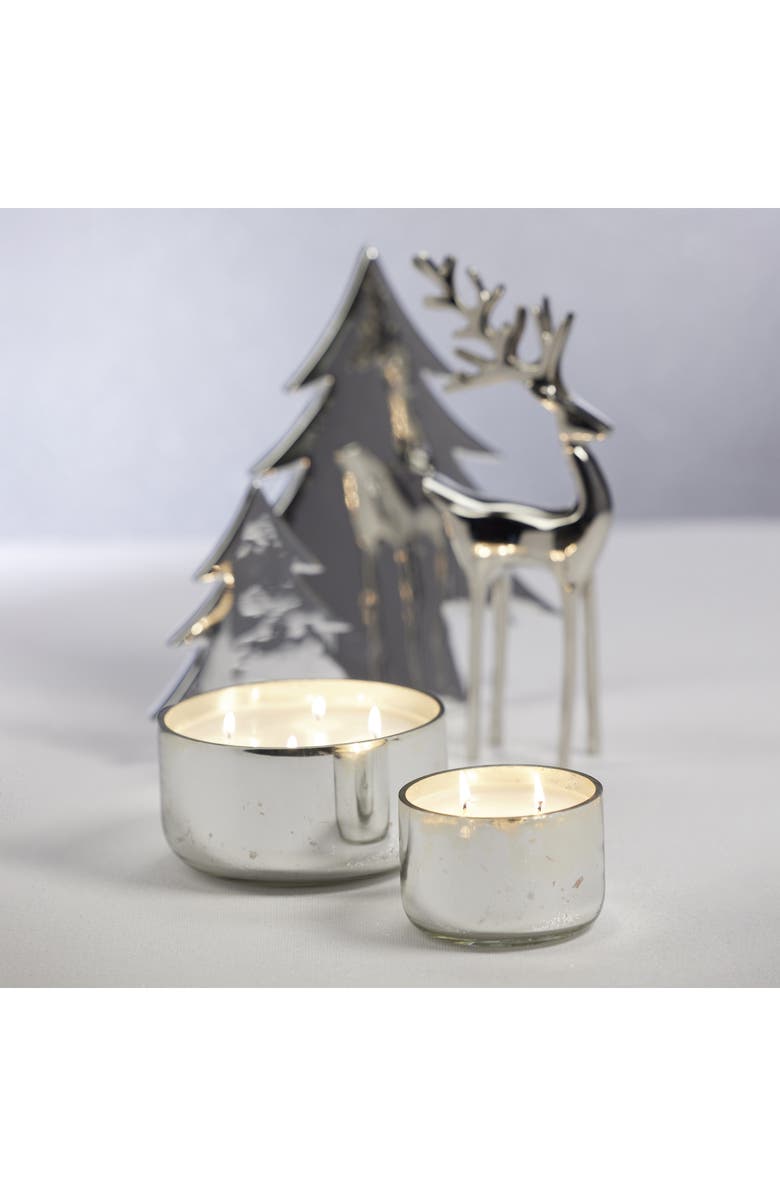 Zodax Siberian Fir Four-Wick Candle, Alternate, color, Silver