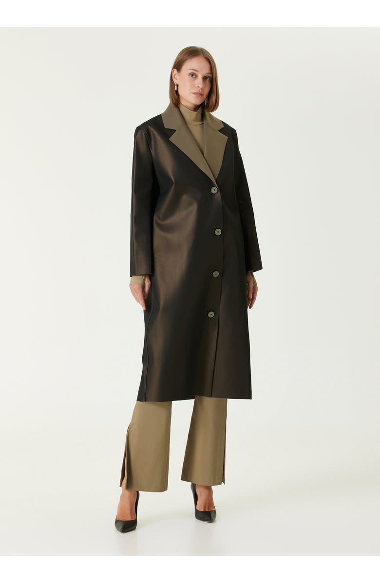 PCFG Wool Blend Paper Women Coat, Alternate, color, Multicolor