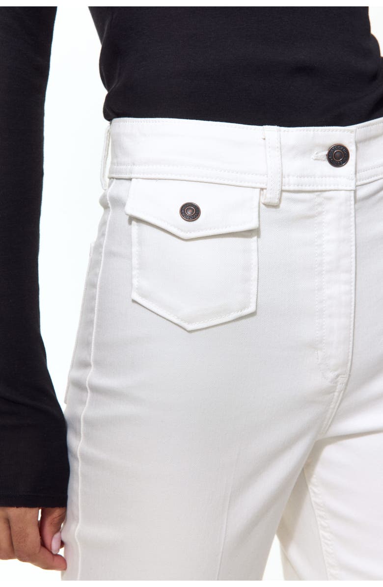 H&M Flared Ankle-length Trousers, Alternate, color, 