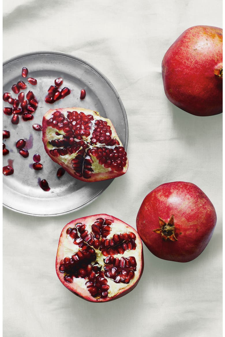 Large Pomegranate Candle, Alternate, color, WHITE