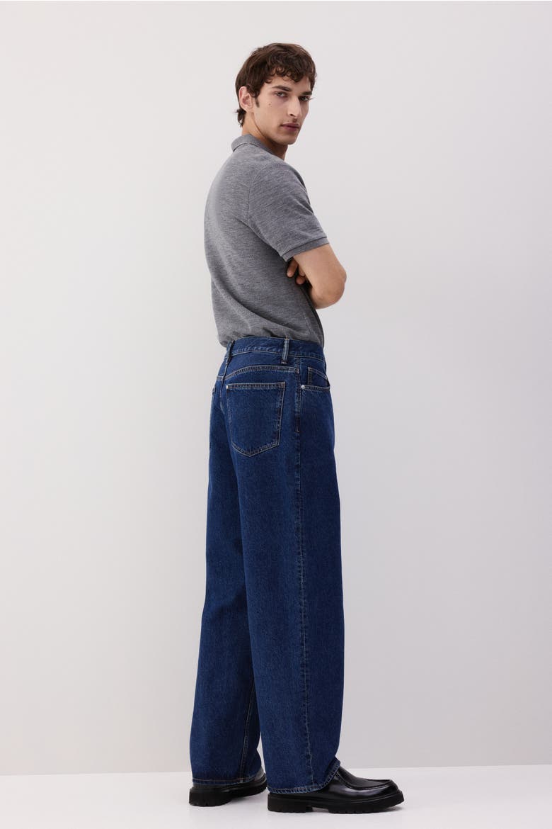 Baggy Jeans, Alternate, color, Dark denim blue