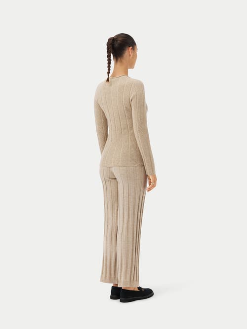 GOBI MONGOLIAN CASHMERE GOBI MONGOLIAN CASHMERE ORGANIC COLOR C-NECK CASHMERE SWEATER