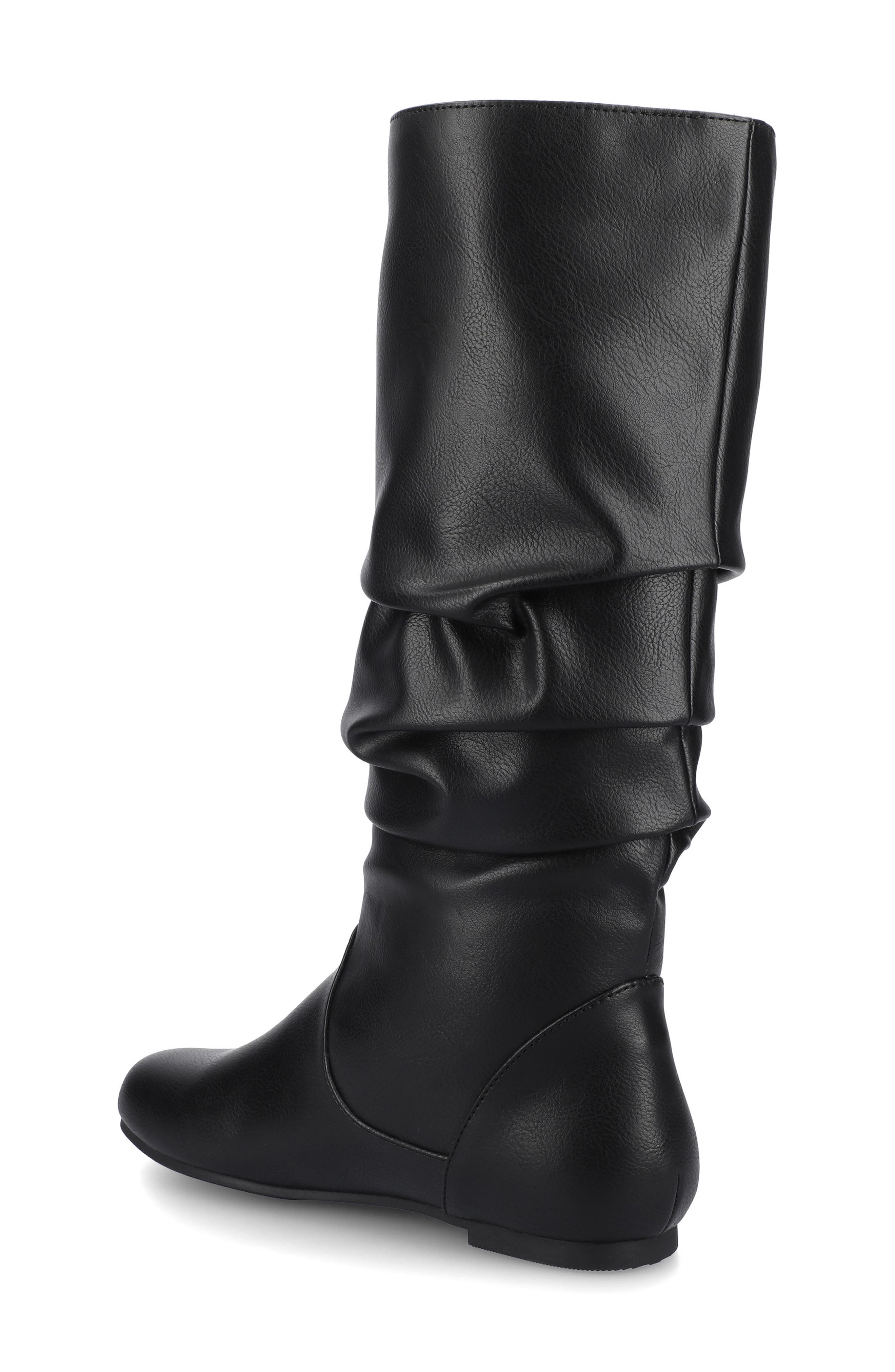 Journee Collection JOURNEE Jayne Ruched Tall Boot, Alternate, color, Black