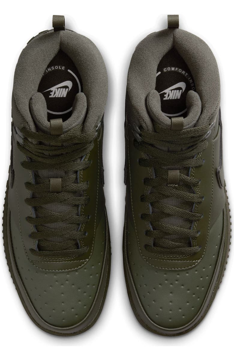 Nike Court Vision Mid Winter Sneaker, Alternate, color, Cargo Khaki/ Sequoia
