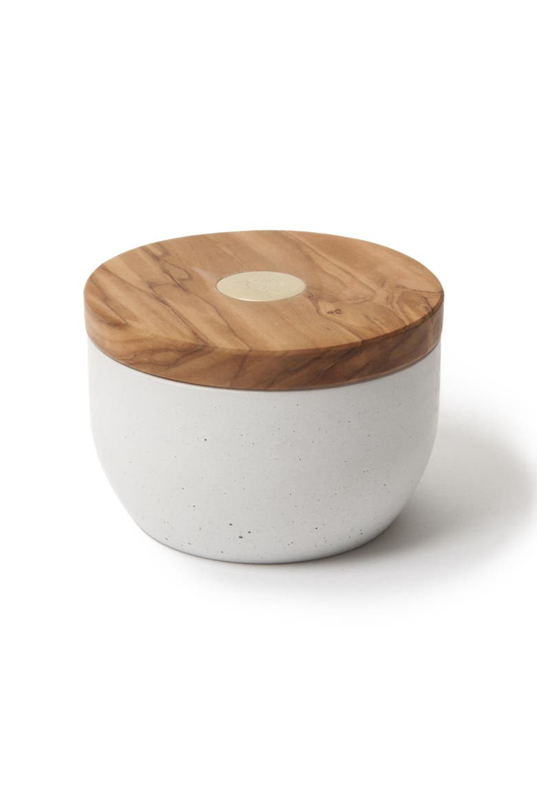 Round Salt Keeper Millenari, Alternate, color, White