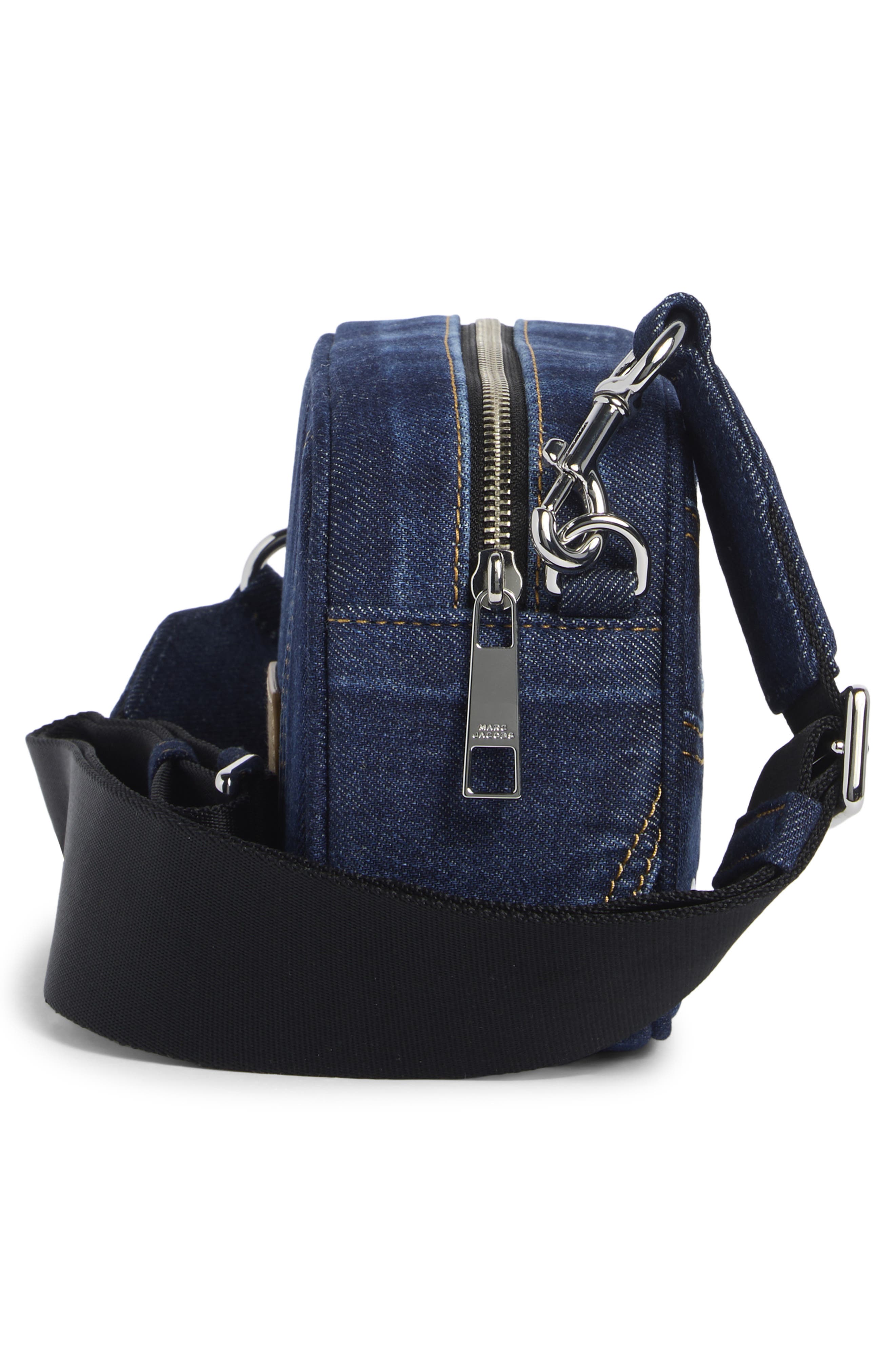 Marc Jacobs Pieced Denim Bold Flash Camera Bag, Alternate, color, Denim