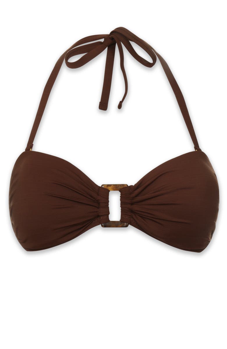 HELEN JON Hook Back Tortoise Bandeau, Alternate, color, Textured Chocolate Brown