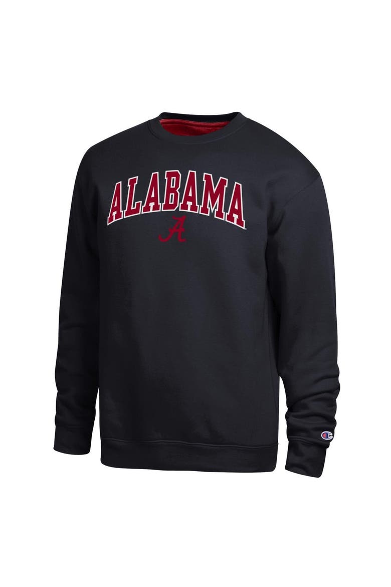 Men's Champion  Black Alabama Crimson Tide Arch Sweatshirt, Main, color, Black