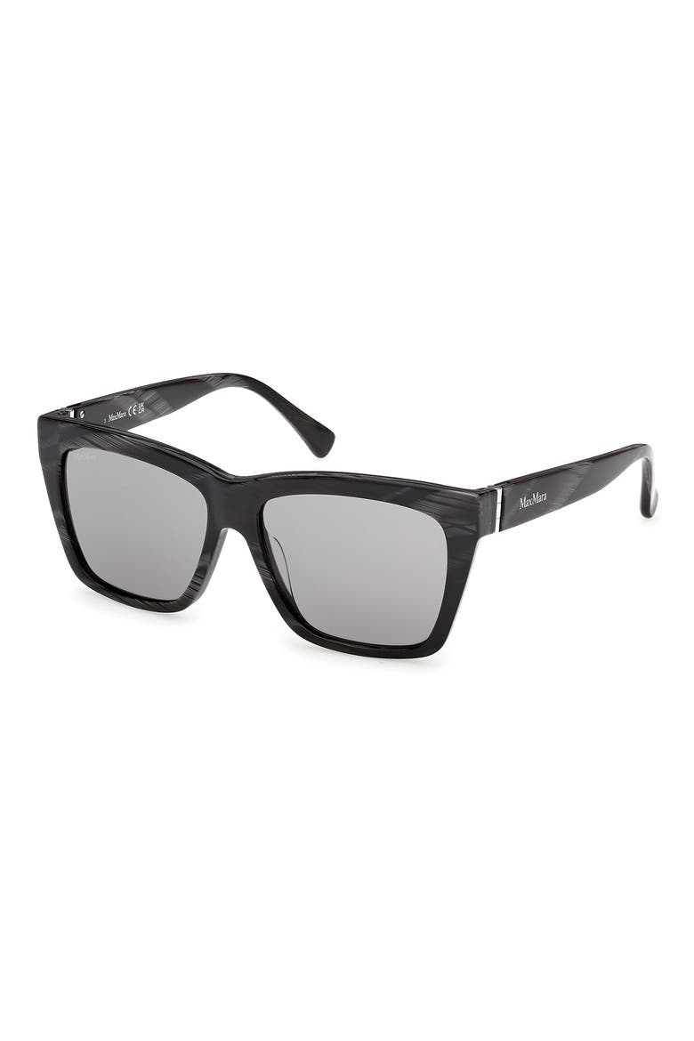 54mm Navigator Sunglasses, Alternate, color, BLACK HORN / SMOKE