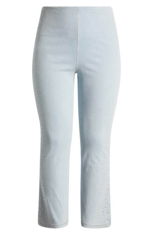 Lyssé Crystal Embellished Pull-on Baby Bootcut Ankle Jeans