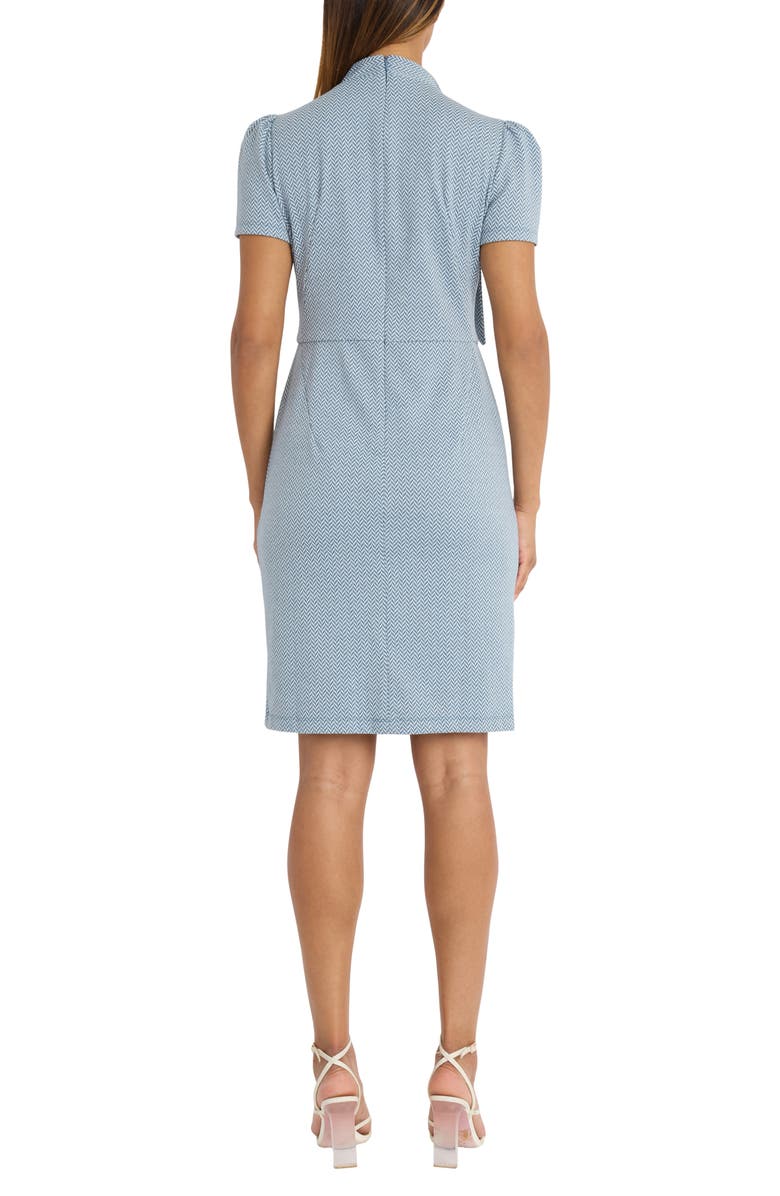 Maggy London Herringbone Tie Neck Knit Dress, Alternate, color,