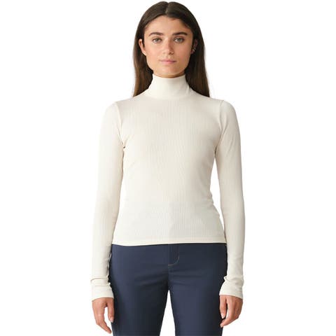 Ribbed Merino Turtleneck 02 - Women's