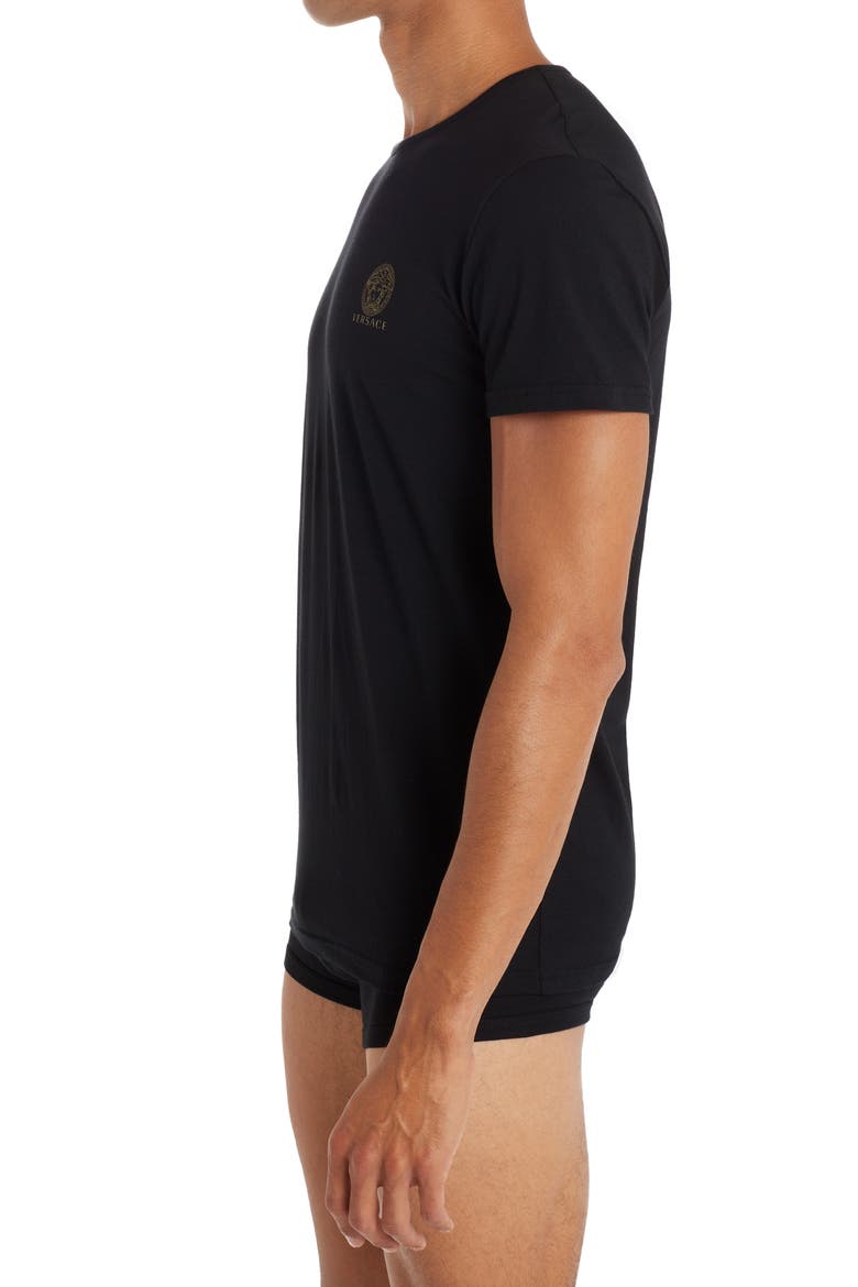 Medusa Head Logo 2-Pack Undershirts, Alternate, color, BLACK