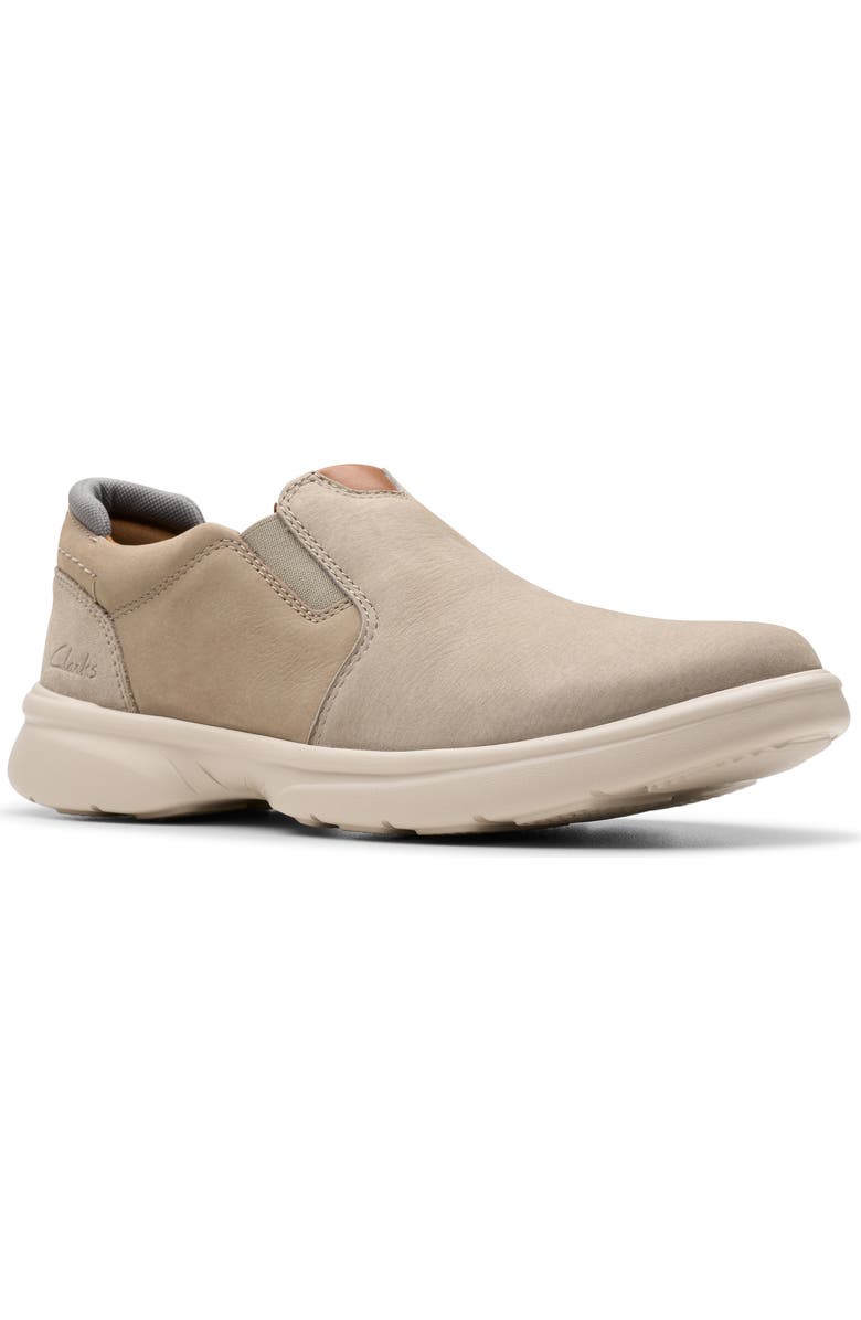 Clarks<sup>®</sup> Bradley Ease Slip-On, Main, color, Light Grey Nub