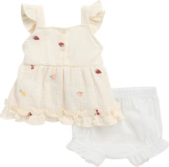 Embroidered Strawberry 2-Piece Set