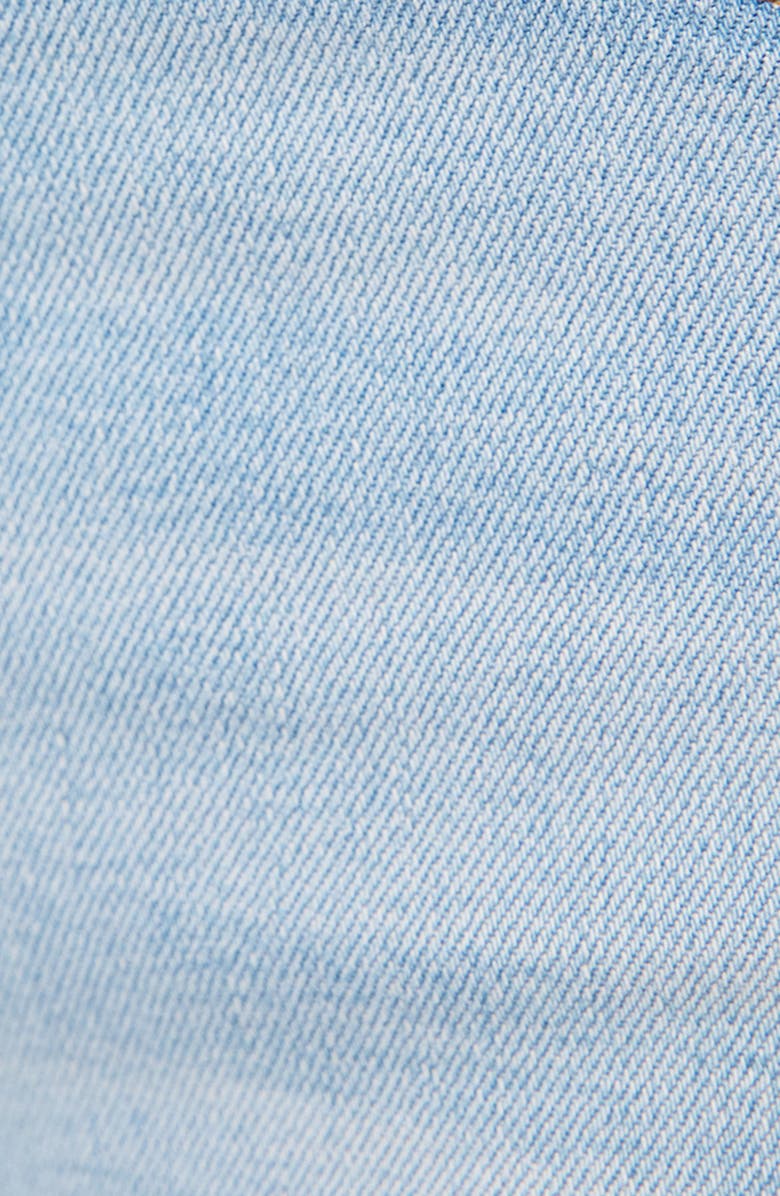 MOTHER The RamblerSlice Hover Fray Bow Ankle Wide Leg Jeans, Alternate, color, Complete 360