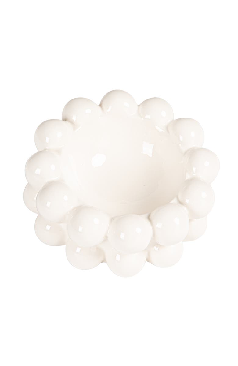 Storied Home Bowl with Raised Dots, Main, color, White