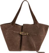 LIFFNER Belted Suede Tote