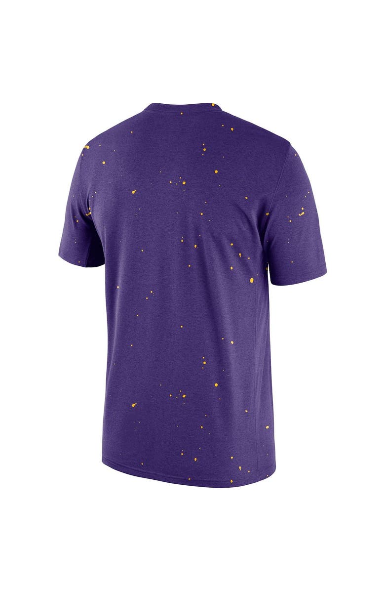 Nike Men's Nike Purple Los Angeles Lakers Courtside Splatter T-Shirt, Alternate, color,