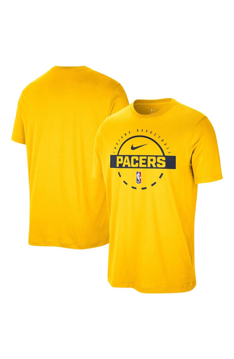 Nike Men's Nike Gold Indiana Pacers Authentic Practice T-Shirt, Main, color, Gold