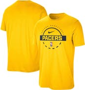 Nike Men's Nike  Gold Indiana Pacers Authentic Practice T-Shirt