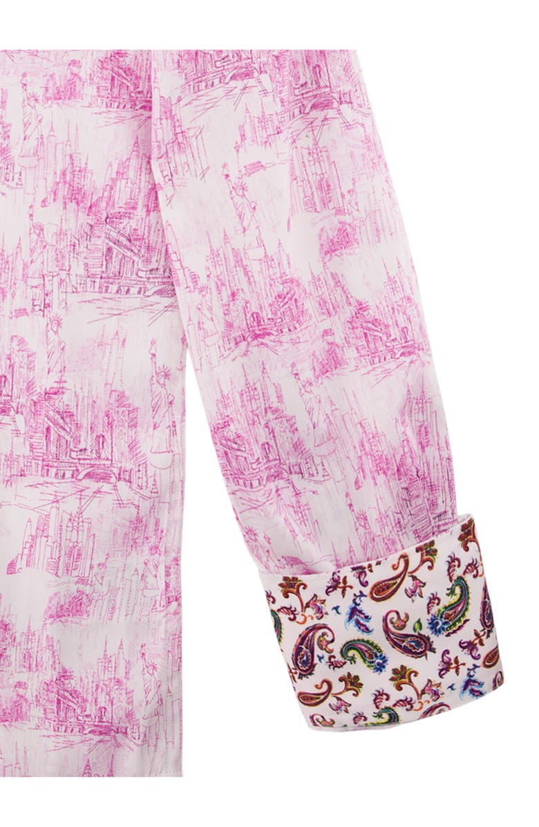 Robert Graham Liberty Stretch Button-Up Shirt, Alternate, color, Berry