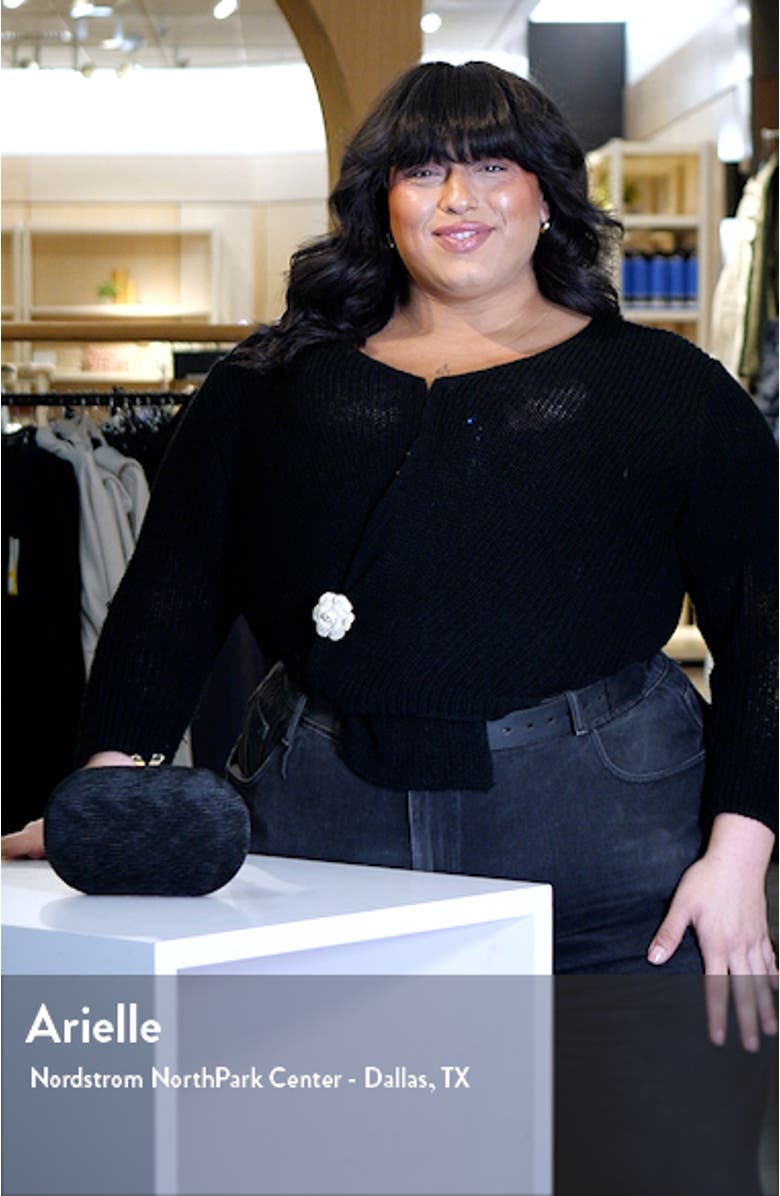 Natalie Pleated Oval Clutch, sales video thumbnail