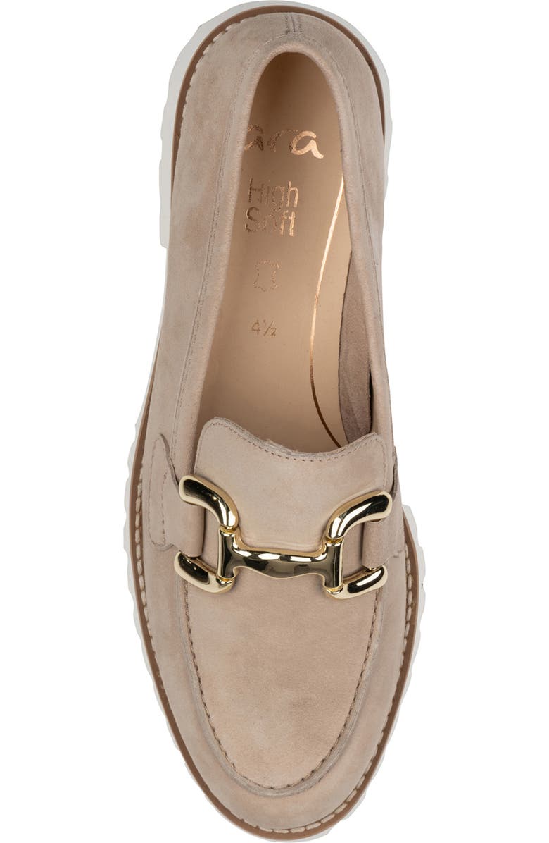 ara Kiana Lug Sole Loafer, Alternate, color, Sand