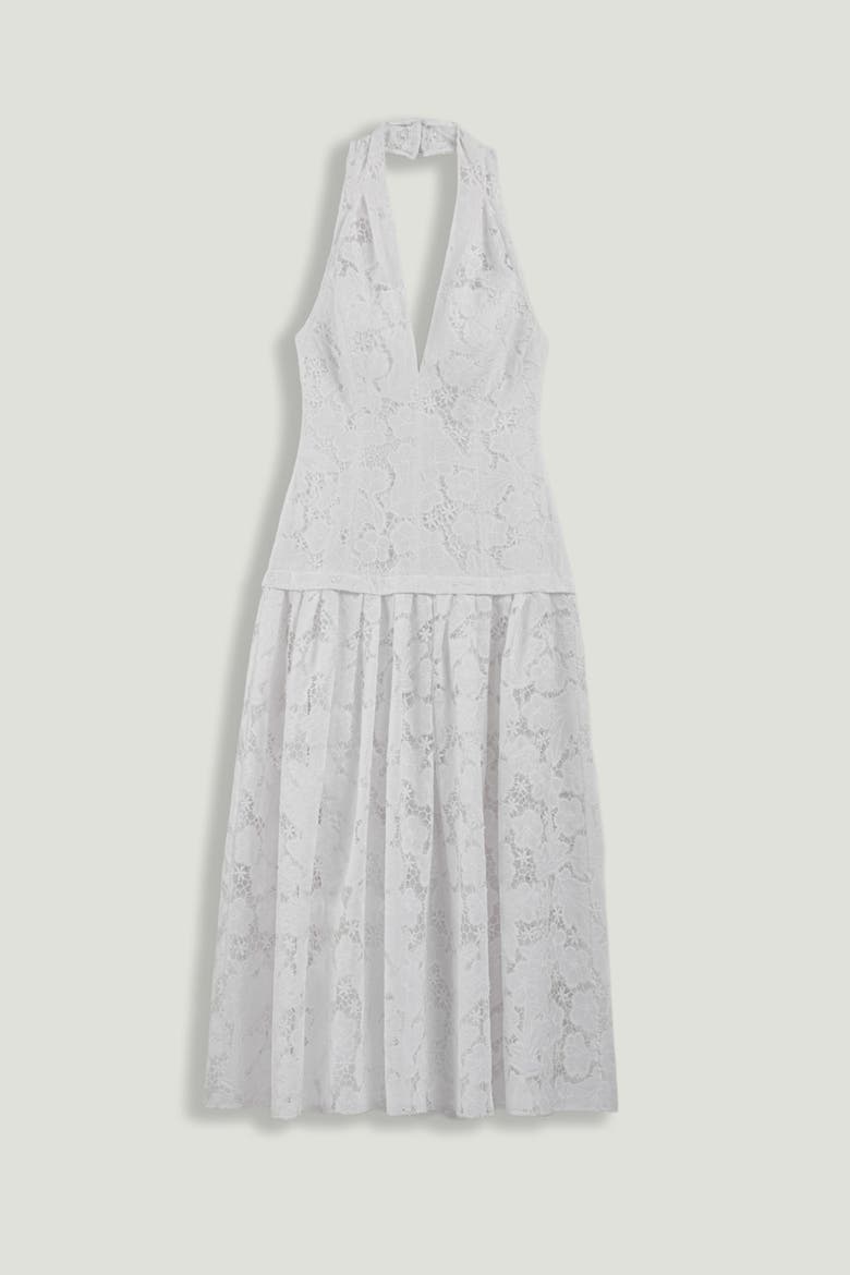Sleeveless Midi Dress, Alternate, color, Ivory