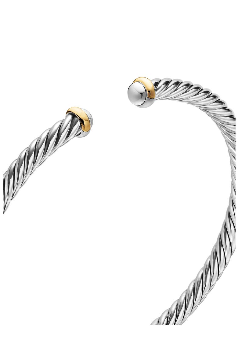Cablespira® Cable Flex Bracelet, 4mm, Alternate, color, SILVER