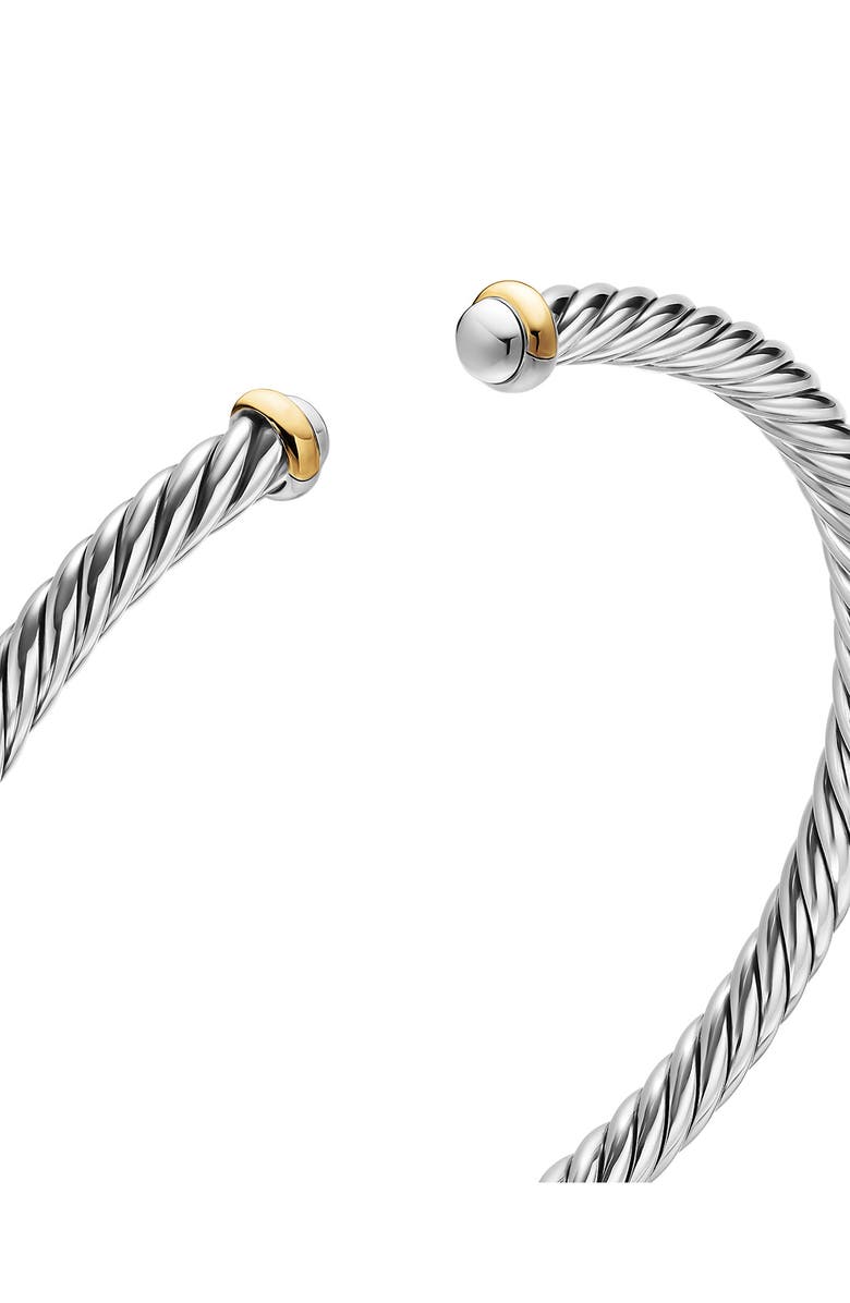 David Yurman Cablespira<sup>®</sup> Cable Flex Bracelet, 4mm, Alternate, color, Silver