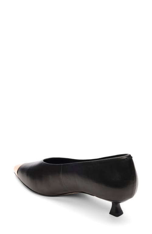 Sanctuary Manda Cap Toe Kitten Heel Pump In Black